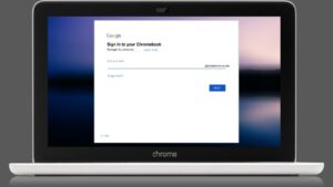 Screenshot of Sign In Screen for Chromebooks